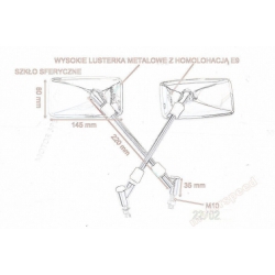 LUSTERKA SUZUKI GZ 125 250 VX 800 MARAUDER SAVAGE