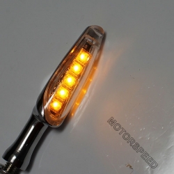 KIERUNKOWSKAZY LED CHROM HOMOLOGACJA KPL.