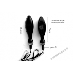 KIERUNKOWSKAZY LED HOMOLOGACJA METAL KOMPLET