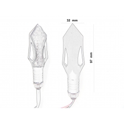 KIERUNKOWSKAZY LED model ŚREDNI MONSTER PARA 2 szt
